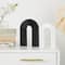 Black & White Geometric Layered Arch Sculpture Set